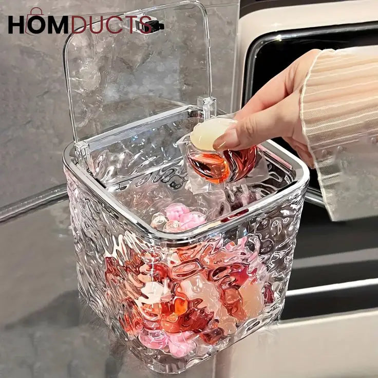 Multi-Purpose Clear Acrylic Storage Box with Lid – Stylish Organizer Jar