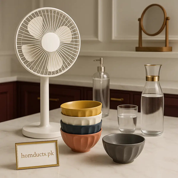 Luxury ColorWave Ceramic Bowl Set – 5-Piece Premium Tableware