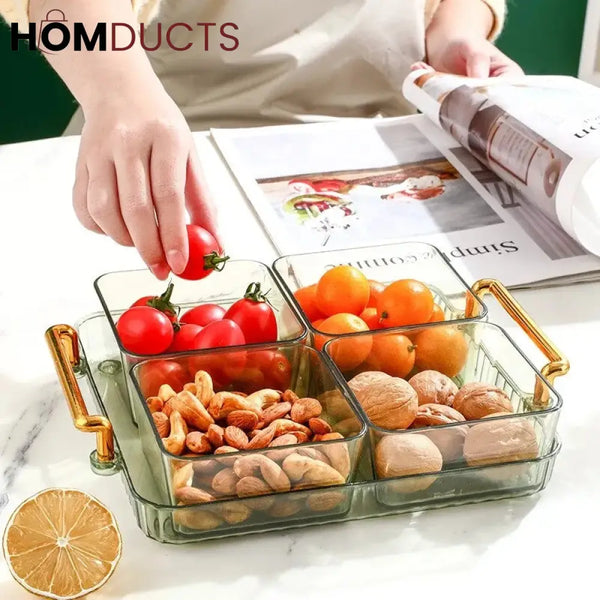 Luxury Compartment Snack Dish