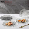 Luxury Crystal Glass Plate Set with Storage Box – 8 Pcs