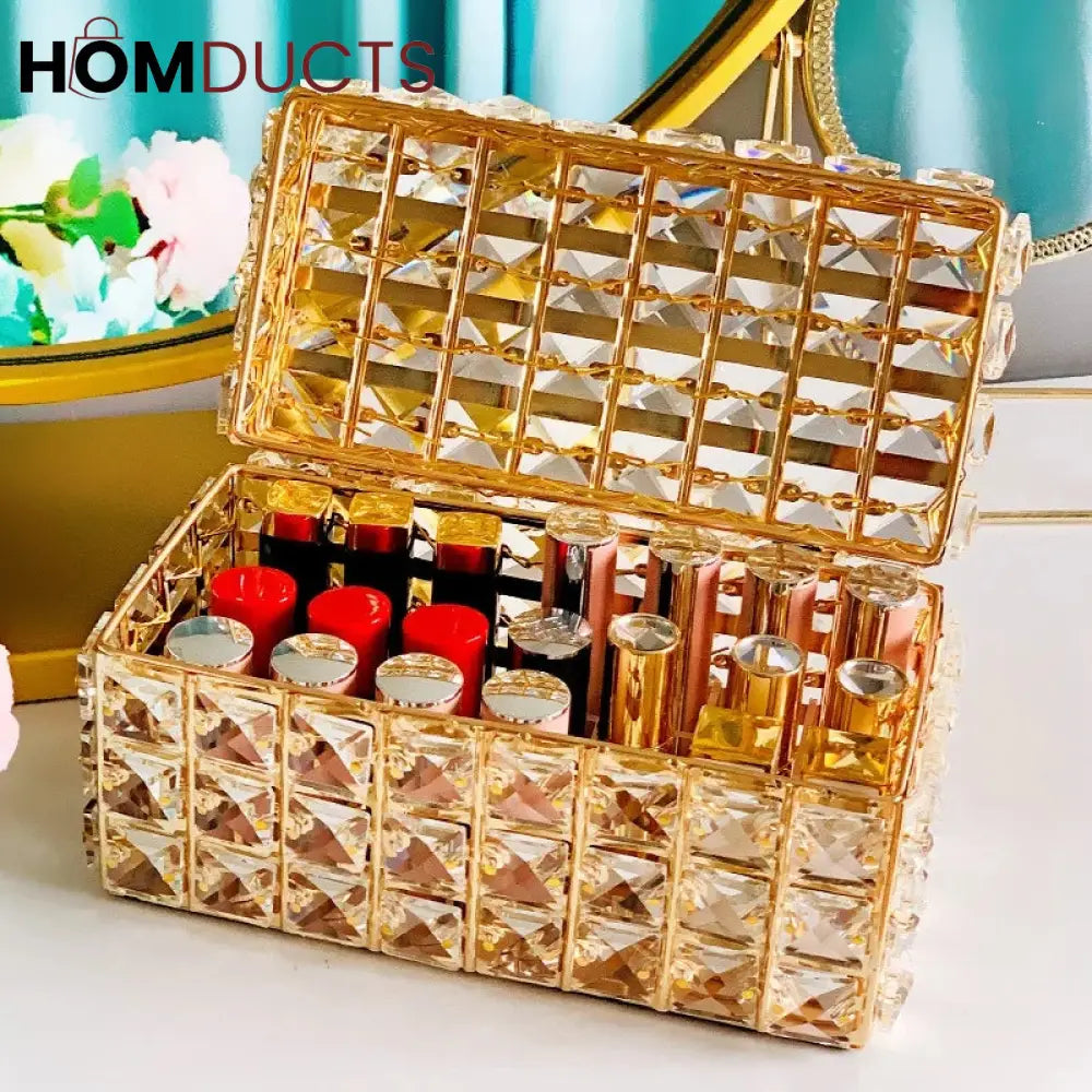 Luxury Crystal Lipstick Organizer J & C