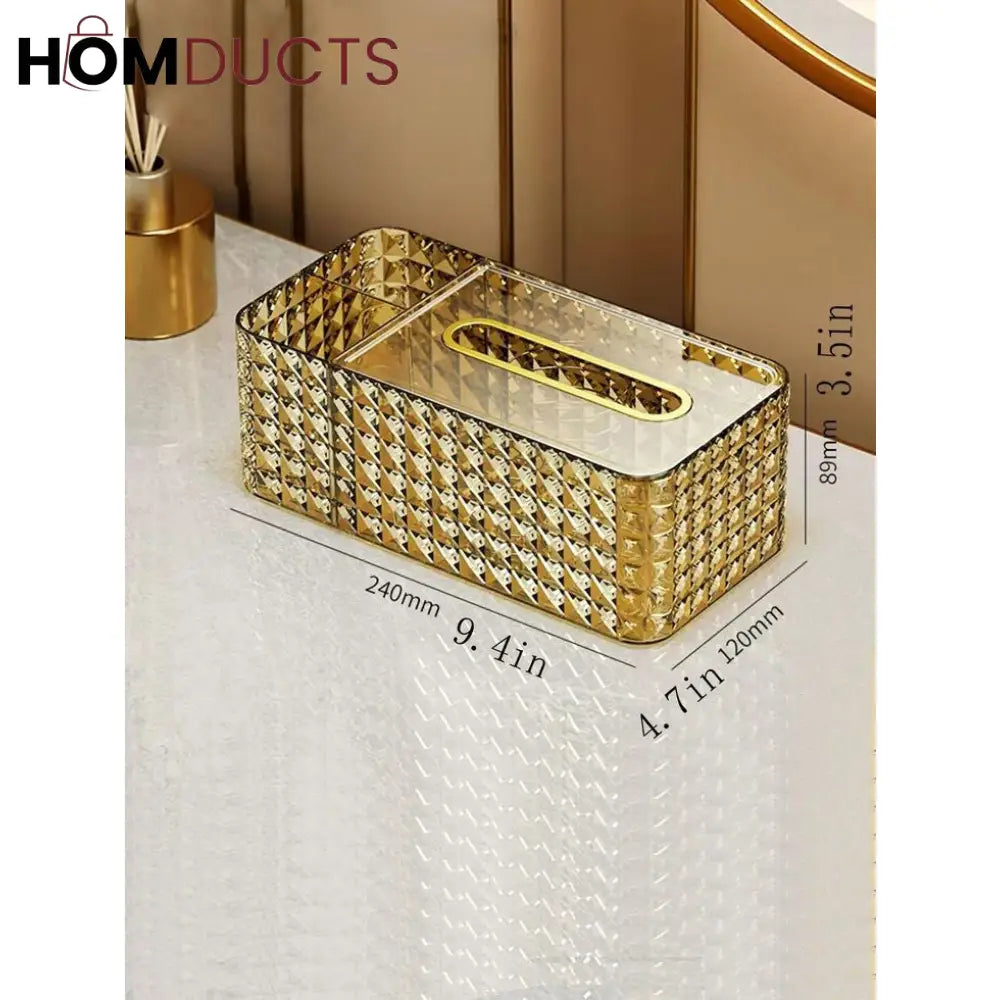 Luxury Diamond Pattern Tissue Box