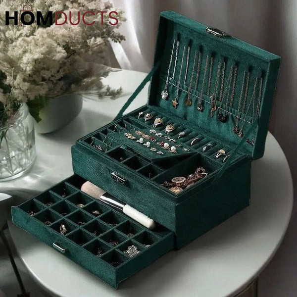 Luxury Flannel Jewelry Organizer