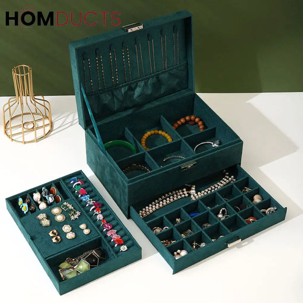 Luxury Flannel Jewelry Organizer