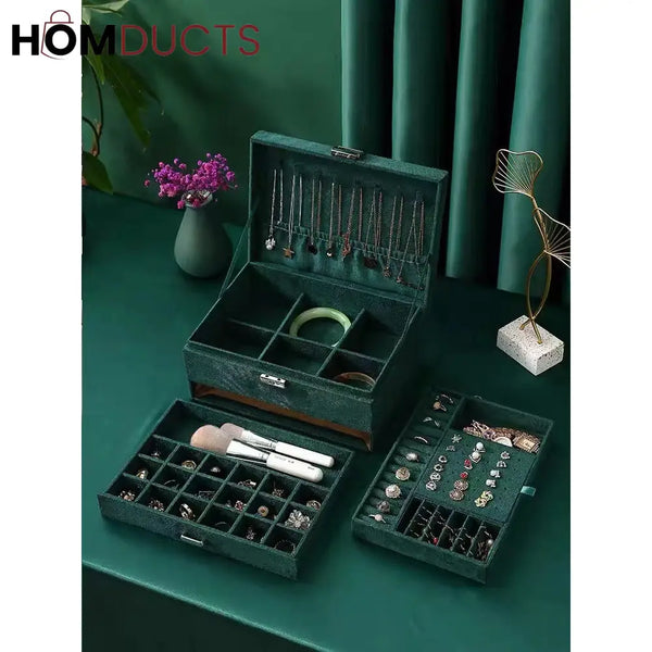 Luxury Flannel Jewelry Organizer