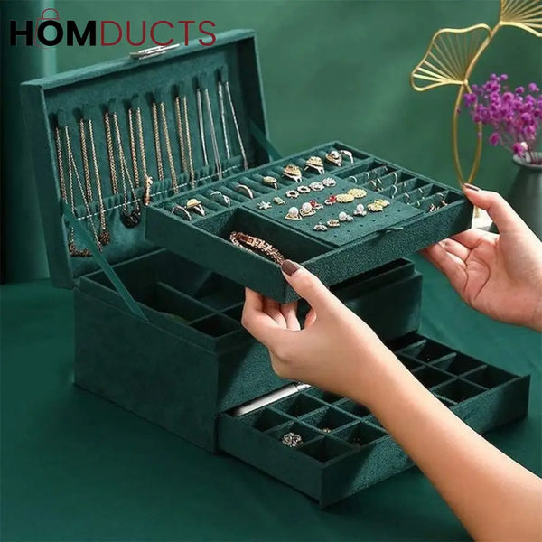 Luxury Flannel Jewelry Organizer