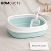 Luxury Foldable Cat Litter Box with Scoop – Easy Clean Space Saving Design