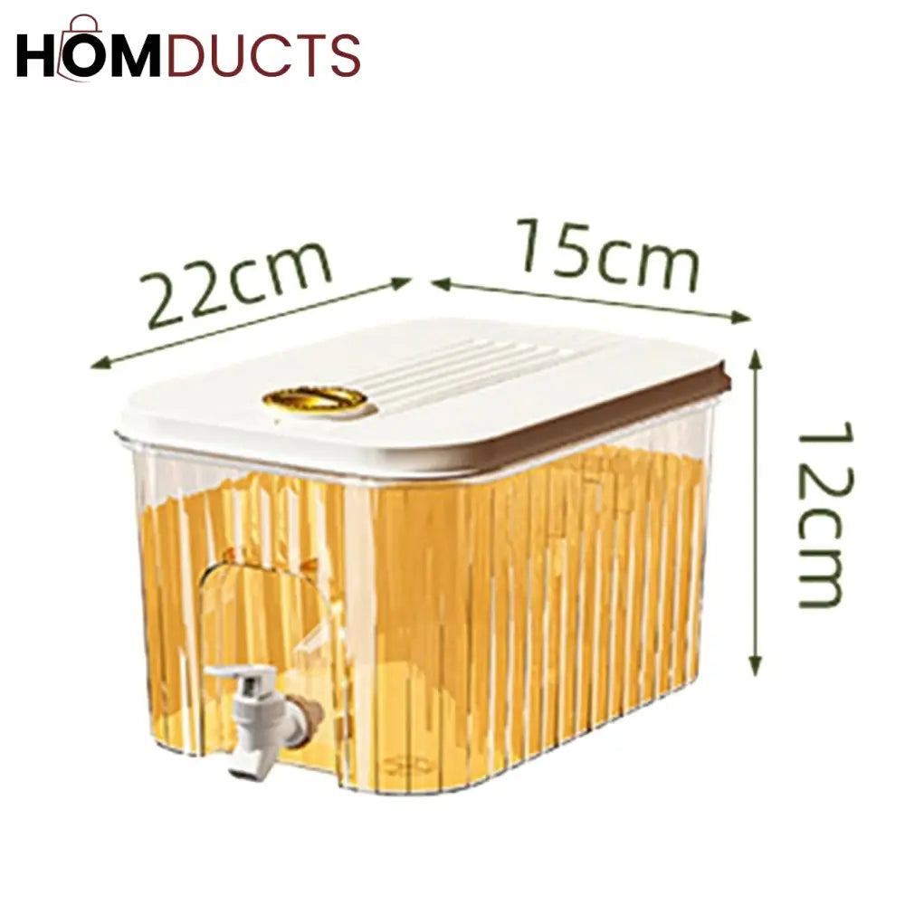 Luxury Fridge-Friendly Beverage Dispenser Set – Dual Juice Containers with Tap & Lid