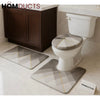 Luxury Geometric 3 Piece Bathroom Mat Set – Non Slip Ultra Soft & Quick Dry