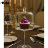 Luxury Glass Dessert Stand with Dome Cover – Elegant Cupcake & Treat Display