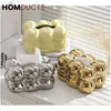 Luxury Golden Bubble Tissue Box – Elegant Home & Living Decor