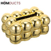 Luxury Golden Bubble Tissue Box – Elegant Home & Living Decor