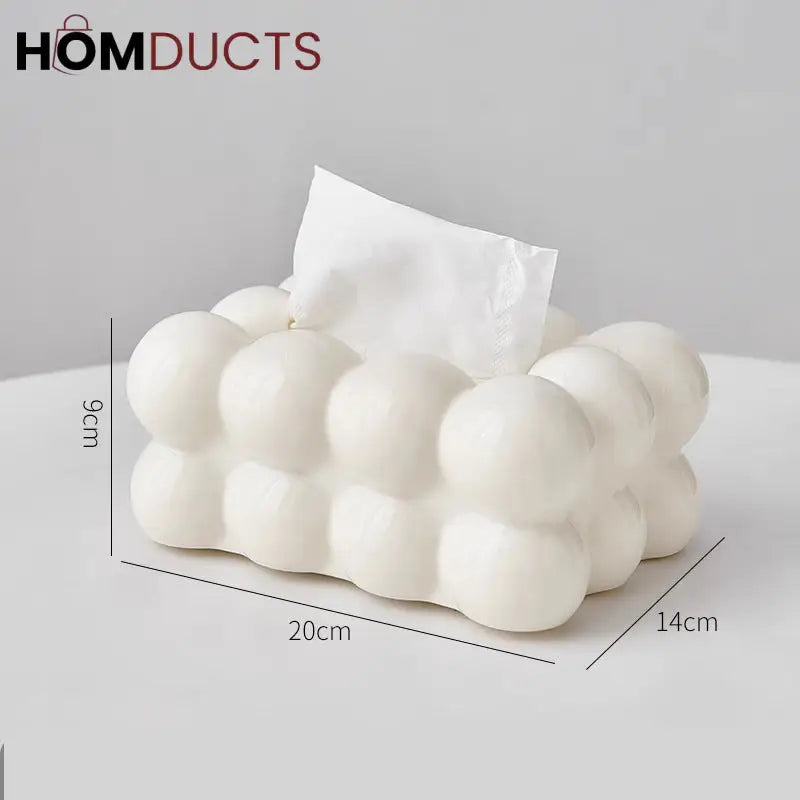 Luxury Golden Bubble Tissue Box – Elegant Home & Living Decor