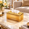 Luxury Golden Decorative Tissue Box