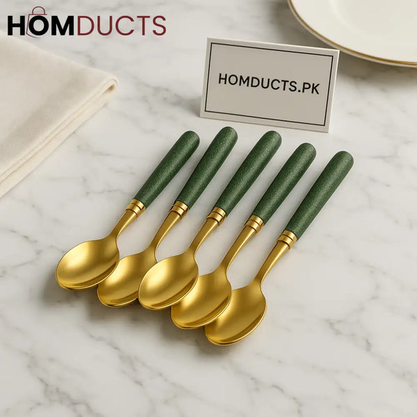 Luxury Golden Spoons – 4 Pcs Set