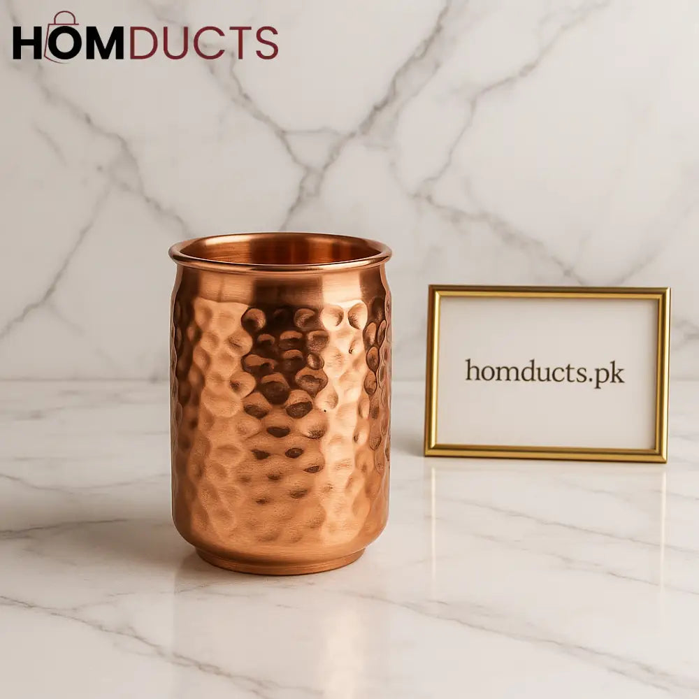 Luxury Hammered Copper Glass – 500ml Premium Drinkware