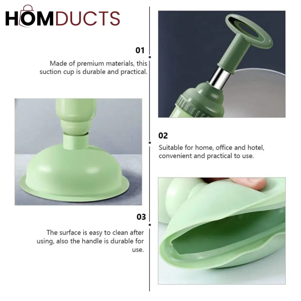 Luxury High Pressure Toilet Plunger – Powerful Clog Remover for Easy Drain Cleaning