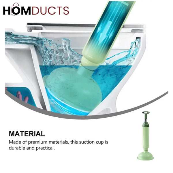 Luxury High Pressure Toilet Plunger – Powerful Clog Remover for Easy Drain Cleaning