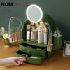 Luxury Large Capacity Inside Led Mirror Cosmetic Organizer J & C