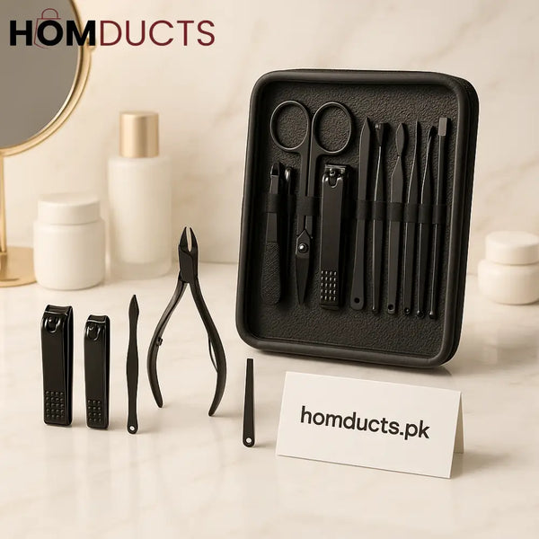 Luxury Manicure & Pedicure Kit | Premium Stainless Steel Grooming Set