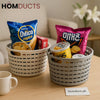 Luxury Multi-Purpose Storage Basket – Premium Organizer for Snacks Kitchen & Home