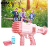 Luxury Pink Bubble Gun Toy – Automatic Bubble Blower for Kids
