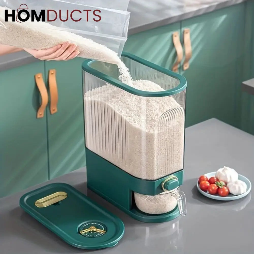 Luxury Press Rice And Grain Dispenser