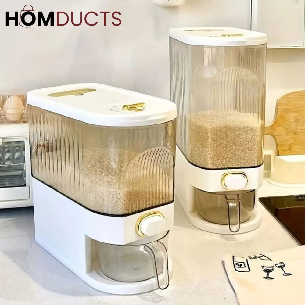 Luxury Press Rice And Grain Dispenser