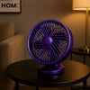 Luxury Purple Desk Fan – Silent Compact Table Fan
