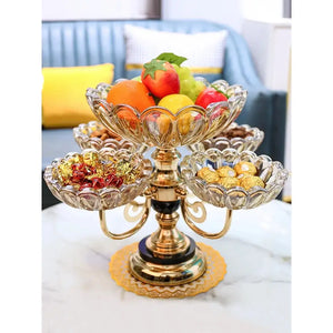 Luxury Rotating Fruit And Dry Dish