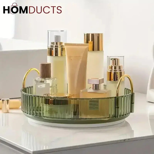 Luxury Rotating Tray With Handle
