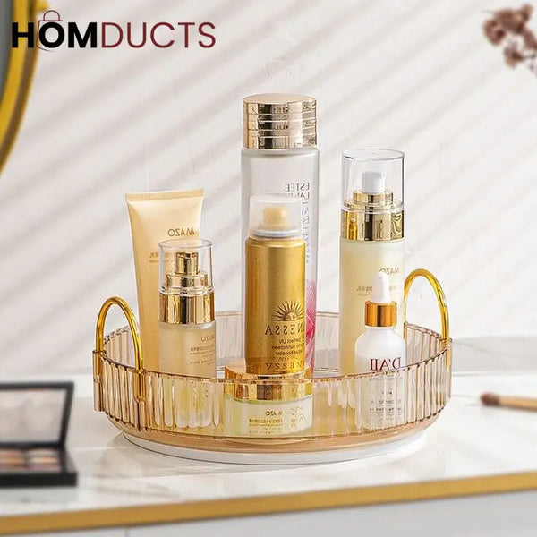 Luxury Rotating Tray With Handle