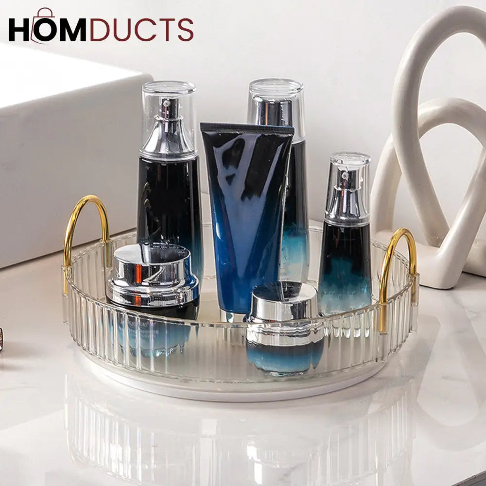 Luxury Rotating Tray With Handle