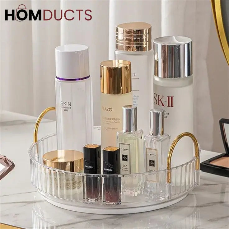 Luxury Rotating Tray With Handle