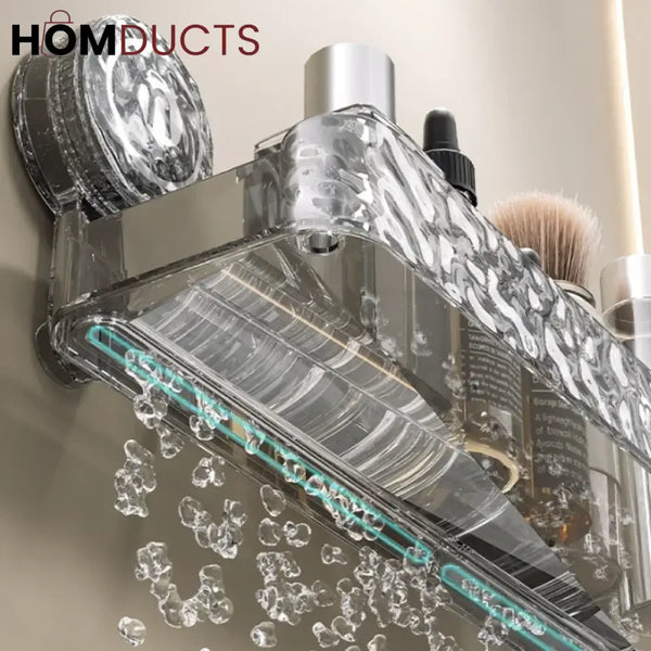 Luxury Suction Shelf With Hooks