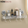 Luxury Suction Shelf With Hooks