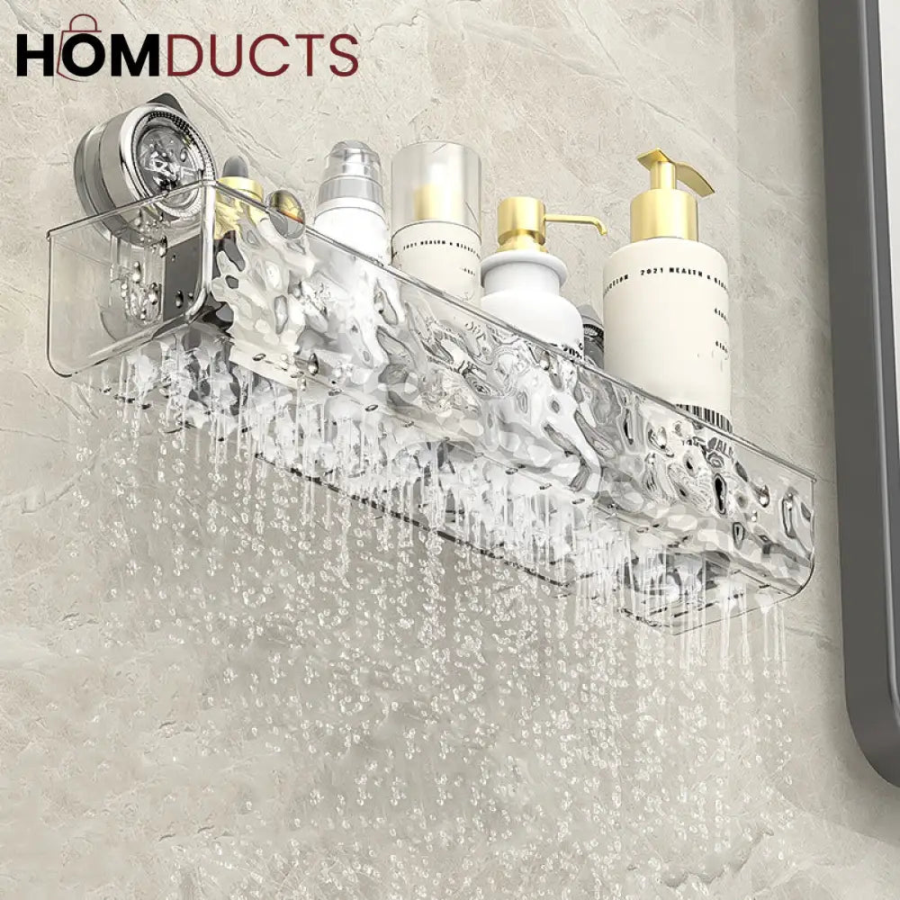 Luxury Suction Shelf With Hooks