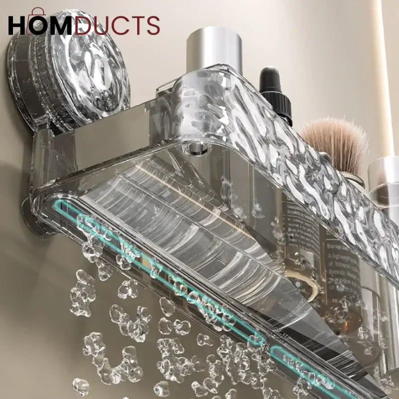 Luxury Suction Shelf With Hooks