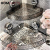 Luxury Suction Shelf With Hooks Corner