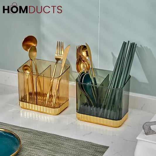 Luxury Transparent Cutlery Organizer