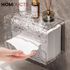 Luxury Wall Mounted Transparent Tissue Box