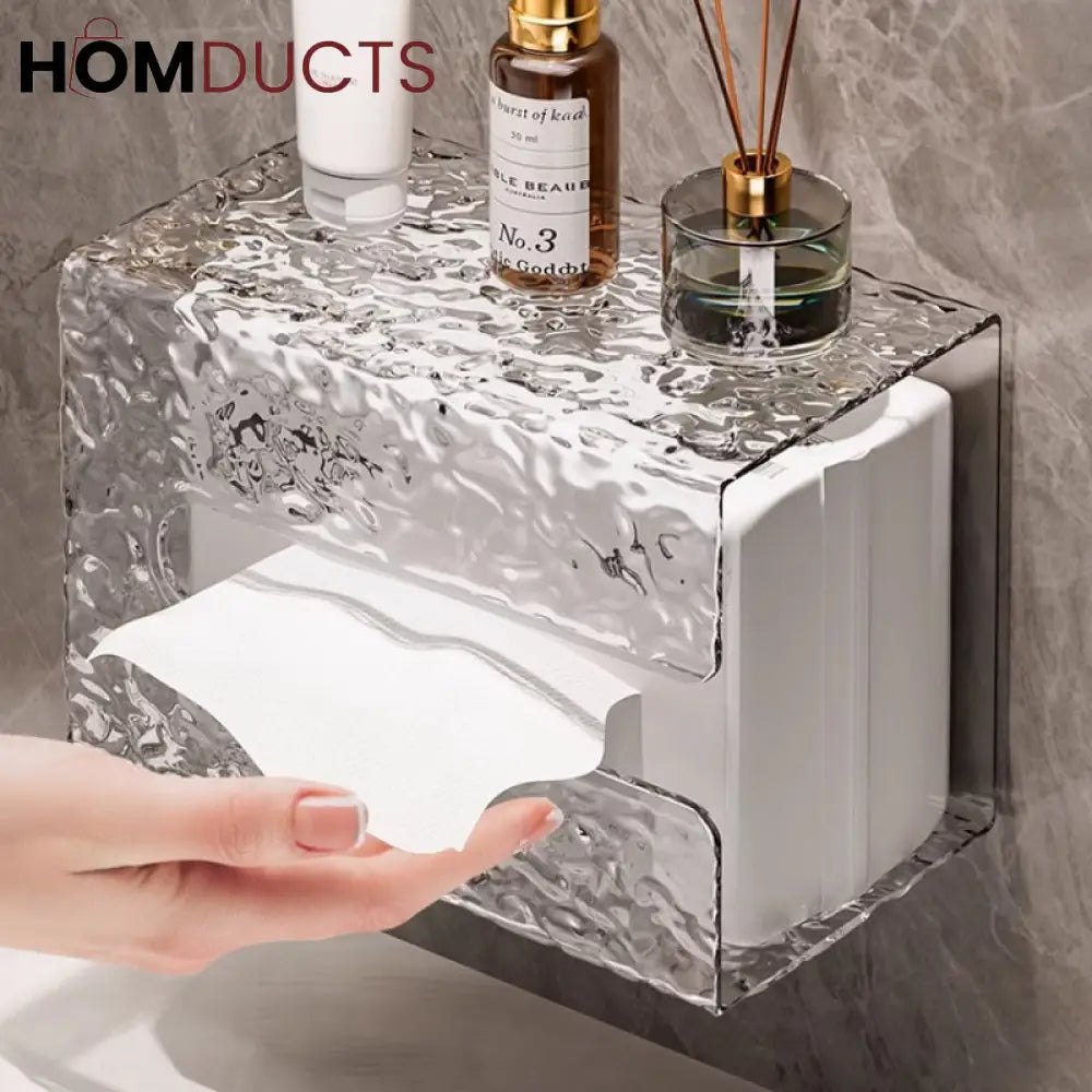 Luxury Wall Mounted Transparent Tissue Box