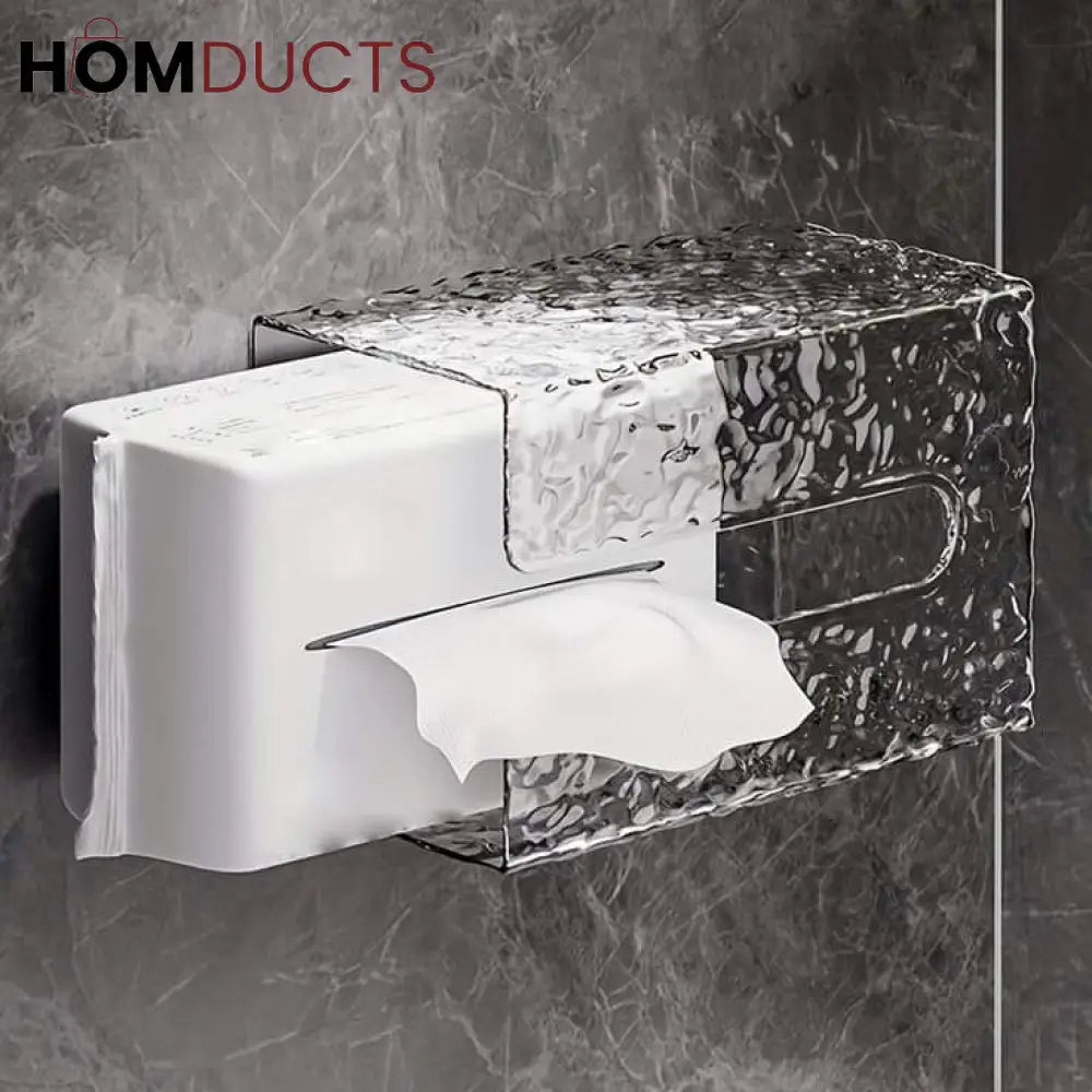 Luxury Wall Mounted Transparent Tissue Box