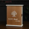 Luxury Wooden Key Cabinet – Home Sweet Home Wall Organizer