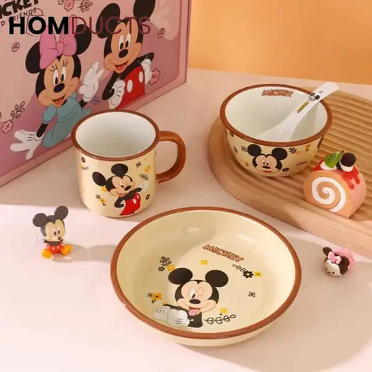 Magical Mickey Mouse Ceramic Dinnerware Set (4-Piece)