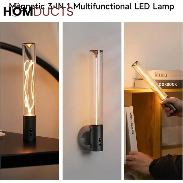 Magnetic Cordless LED Light - Touch-Activated, Wall-Mounted Decor