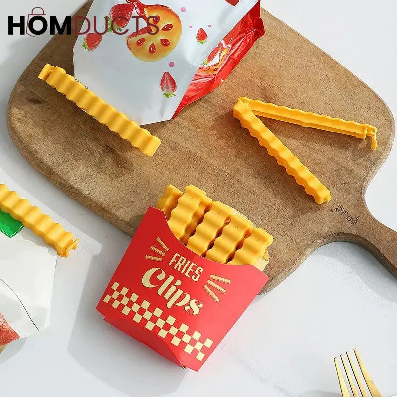 Magnetic French Fries Style Food Sealing Clips (12Pcs)