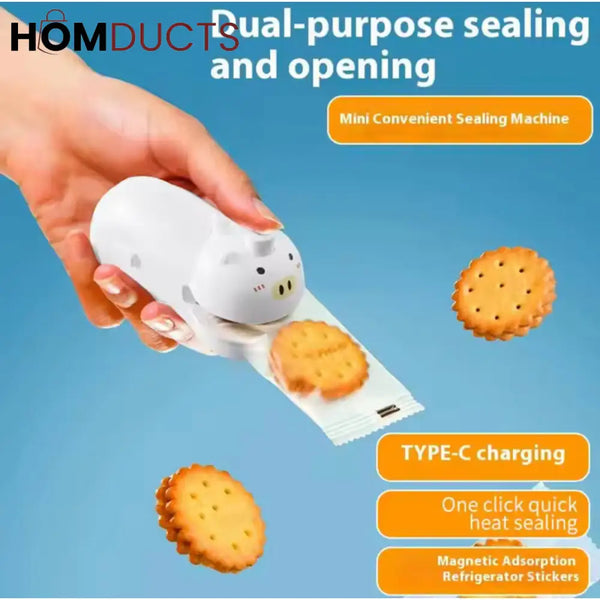 Magnetic Rechargeable Bag Sealer: Portable & Airtight Food Preservation