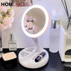 Magnifying Table Top Led Mirror J & C Organizer