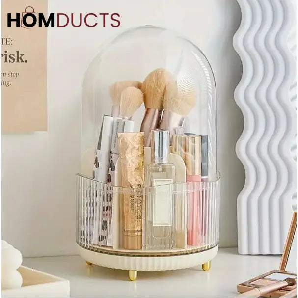 Makeup Brush Organiser With Dustproof Cover